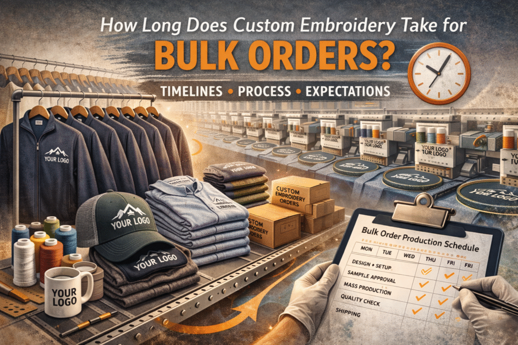 Custom Embroidery Take for Bulk Orders